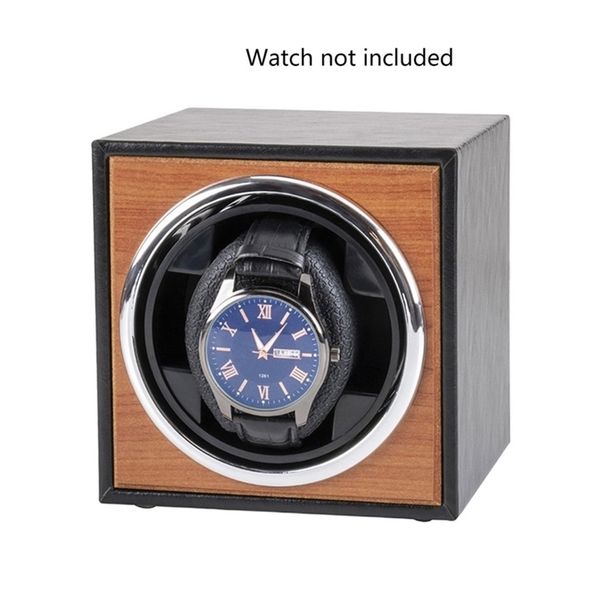 

adjustable automatic watch winder box case holder mechanical display organizer eu us au uk plug meter turner 3 gears 220719, Black;blue