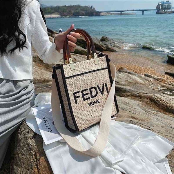 

clearance 62% off summer fashion bag summer acrylic straw woven portable tote bag 26gn