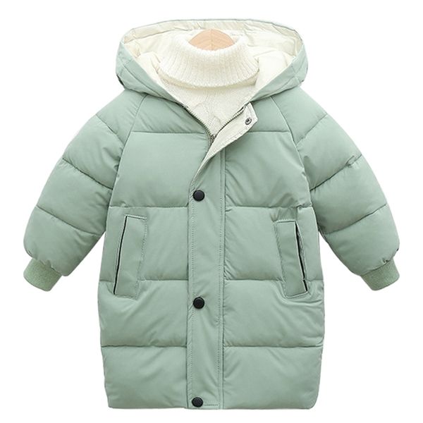 

children winter down coat for girls warm long jackets for boy thicken clothing baby coats toddler kids outerwear parkas lj201203, Blue;gray