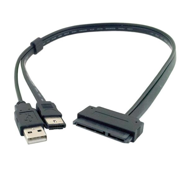 Компьютерные кабели разъемы xiwai 2 5 дюймов жесткий дисковый диск SATA 22PIN до ESATA DATA USB Powered Cable 50cmcomputer
