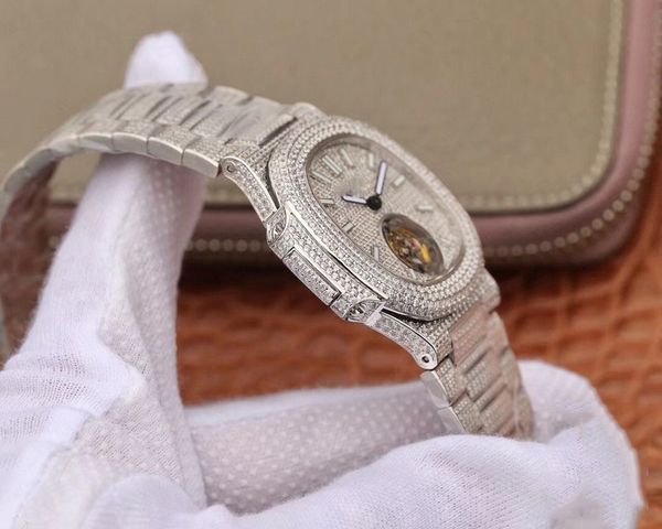 Дизайнерские часы продажа Gypsophila Limited Men's Watch Tourbillon Полностью автоматическое механическое движение 40 мм размер Sapphire Glass Оригинальная коробка и бумага NES9DRQK