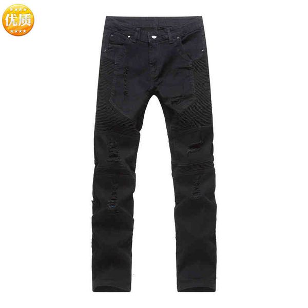 

men's jeans biker jeans men's motorcycle pants 2vwm, Blue