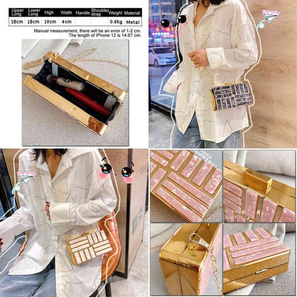 

evening bags women s fashion purse party clutch banquet glitter for ladies 2022 wedding clutches handbag shoulder chain 220516