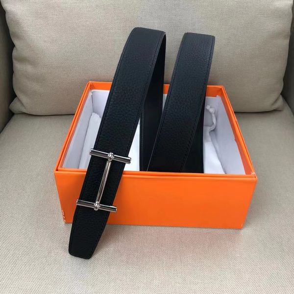

men's fashion belts for men and woman classic luxury letter buckle double-sided leather trend hundred tower, Black;brown