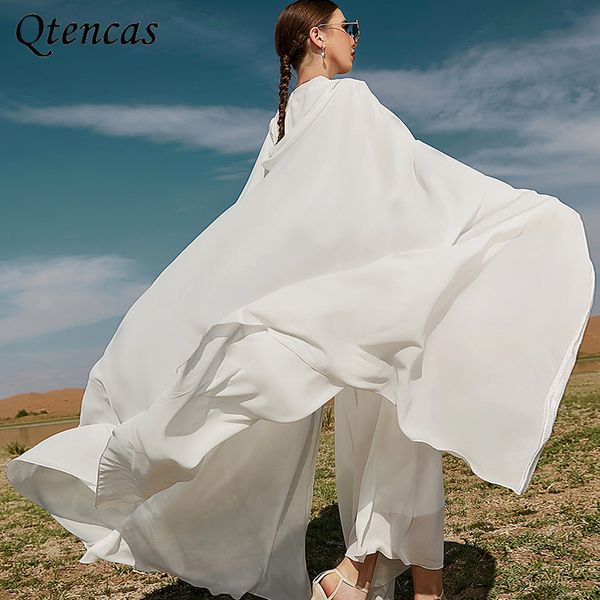 

kaftan white muslim capes for women long cardigan abaya kimono femme musulmane african islamic clothing dubai ball gown dresses, Red