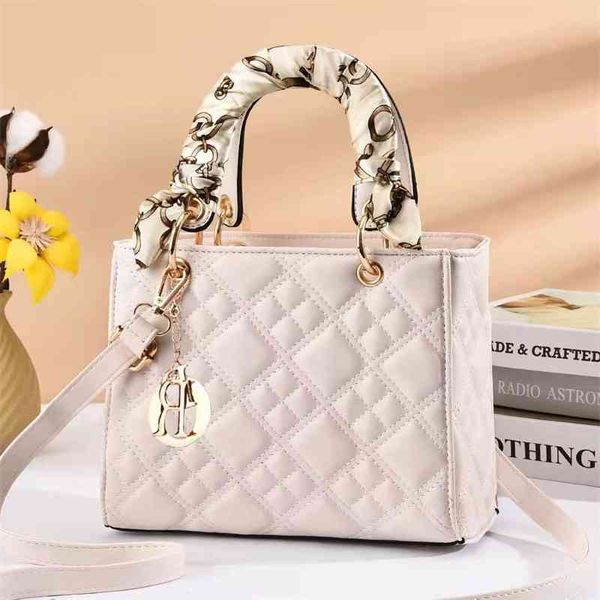

silk handbag large capacity women's bag versatile high-grade texture one shoulder small square bag