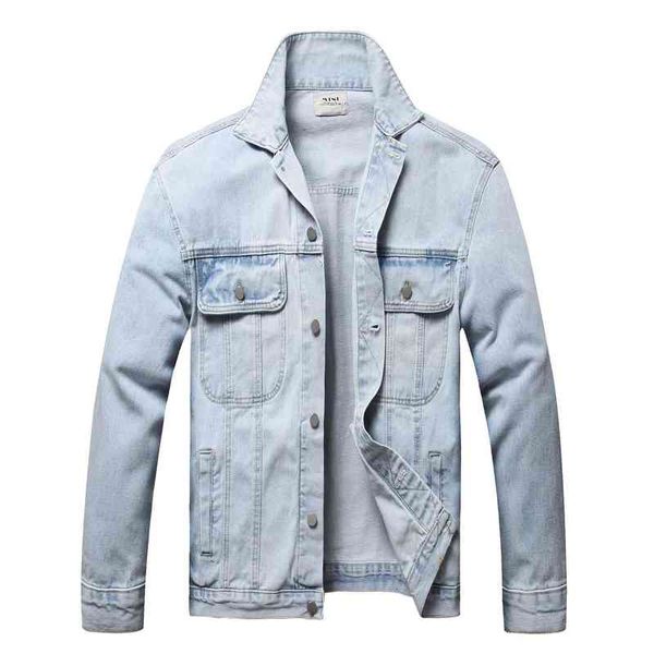 

men's jackets 2022 spring and summer men's denim jacket loose trend korean slim uh44, Black;brown