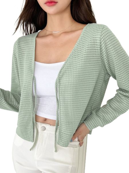 

dazy solid tie front r8ag#, White