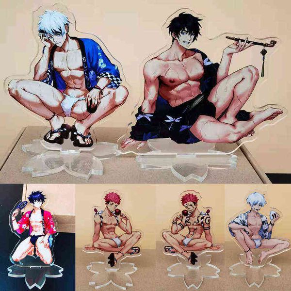 Anime Jujutsu Kaisen Gojo Satoru Fushiguro Megumi Figura in acrilico BL Modello di supporto Piastra Cartoon Desk Decor Sexy Cospla Regalo AA220318