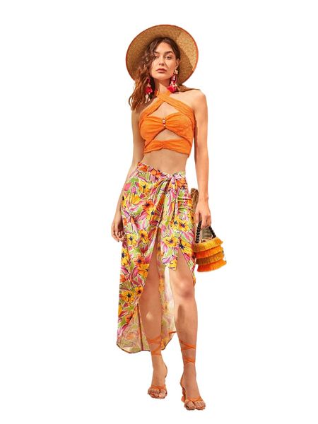 

beaded textured cutout crop halter d9el#, White