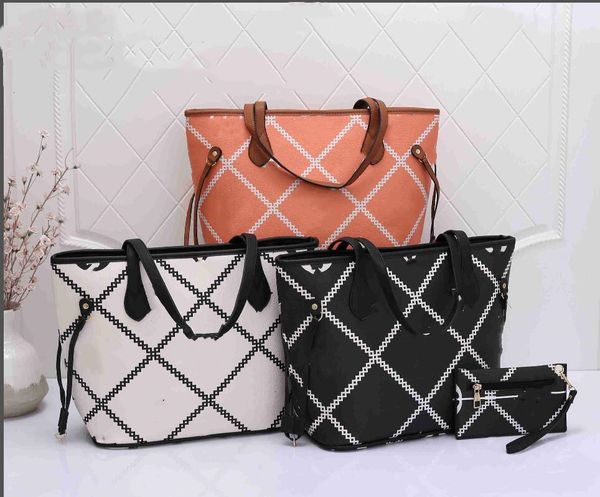 

women handbag tote 2 piece set bag composite package designers never shoulder bags full evening pocket shopping leather crossbody handbags c