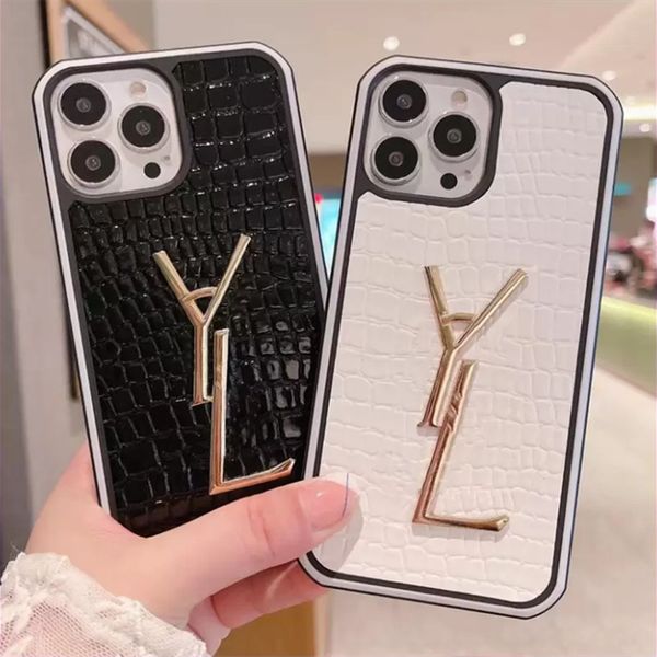 

designer phone cases for iphone 14 13 12 11 pro max 14pro 14promax 13pro 13promax 12promax x xr xs 7 8 plus white pu crocodile pattern leath