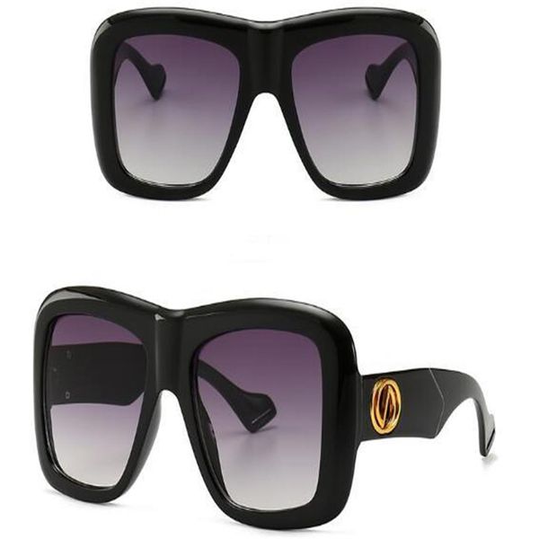 

europe and the united states new cross-border specifically for the explosion of modern retro big frame black sunglasses trend stre345o, White;black