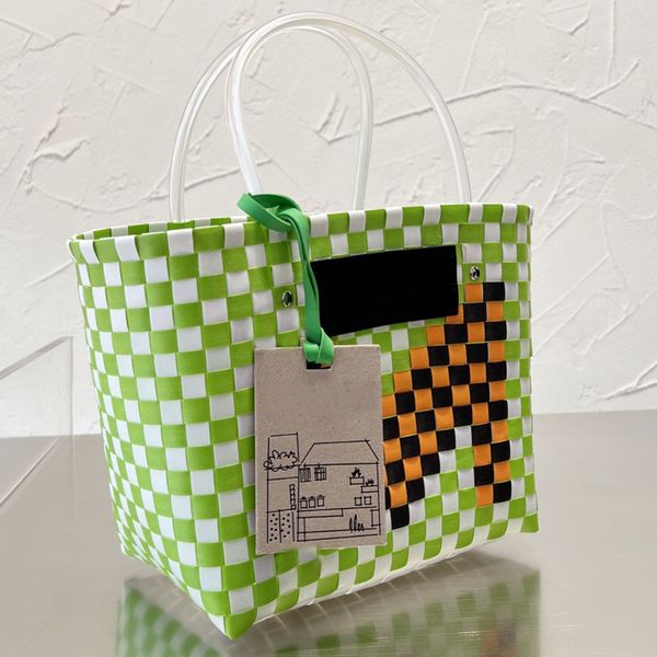 

vegetable basket woven bucket bags summer vacation beach straw bag women tote shopping handbags purse large capacity travel shoulder crossbo