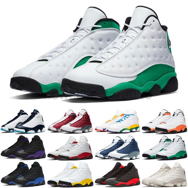 

13 13s men basketball shoes obsidian red flint court purple del sol gold glitter chicago mens trainers sports sneakers top