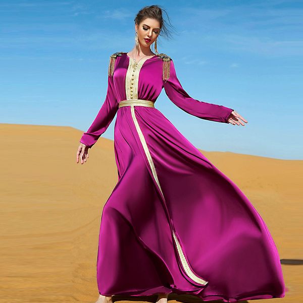 

ramadan eid abaya dubai turkey islamic muslim long dress pakistani clothes abayas for women caftan marocain robe musulmane femme, Red