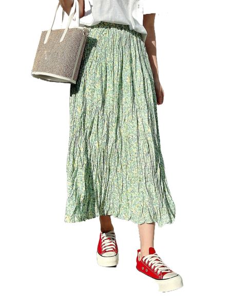 

dazy all over print skirt 03da#, Black