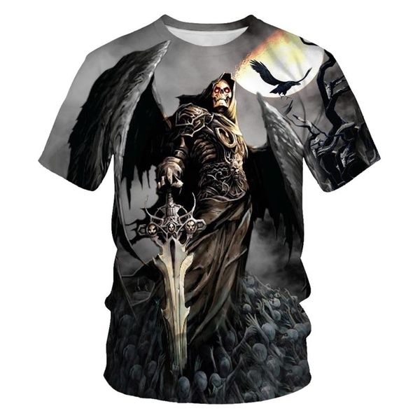 

skull drinking t-shirt beer man men's t-shirt casual tshirts men's tee brand t-shirt alt clothes cool stuff 220512, White;black