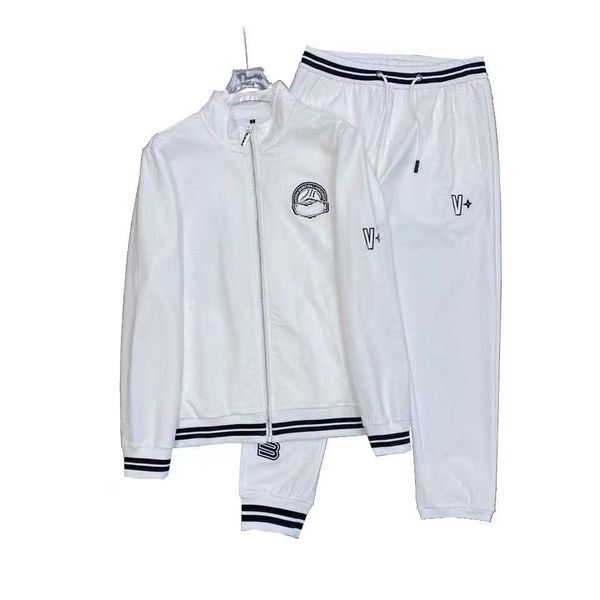 

new designer tracksuit men luxury sweat suits autumn jacke mens size -3xl, Gray