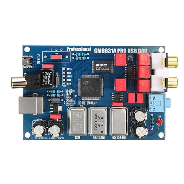 Circuiti integrati CM6631A Interfaccia digitale Scheda audio 32/24 bit 192K USB a I2S / SPDIF Supporto uscita coassiale Decoder di connessione