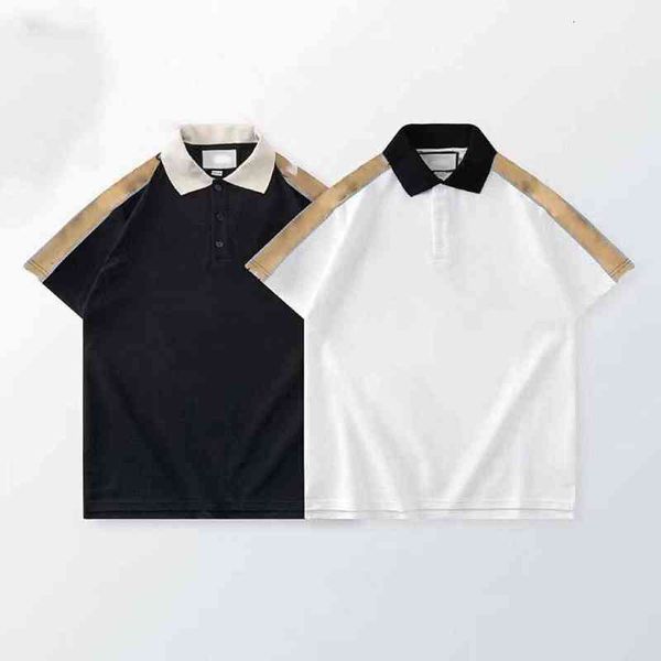 

brand designer france mens polos luxury embroidery women polo shirt, White;black
