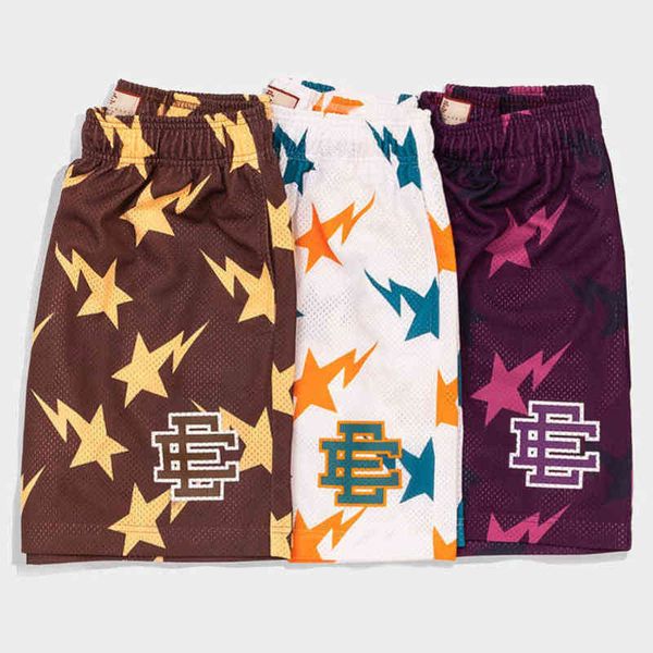 

fashion summer brand men's eric emanuel shorts luxury ee basic short designers newyork city skyline men fitness loose breathable women, White;black