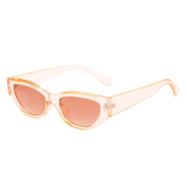 

fashion new cat eye sunglasses retro small frame rice nail glasses female trend street shooting sunglasses, White;black