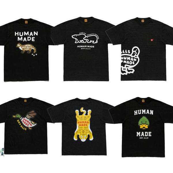 

human made polar bear t-shirt version t-shirt humanmade t shirt flying duck soft dress 220707, White;black