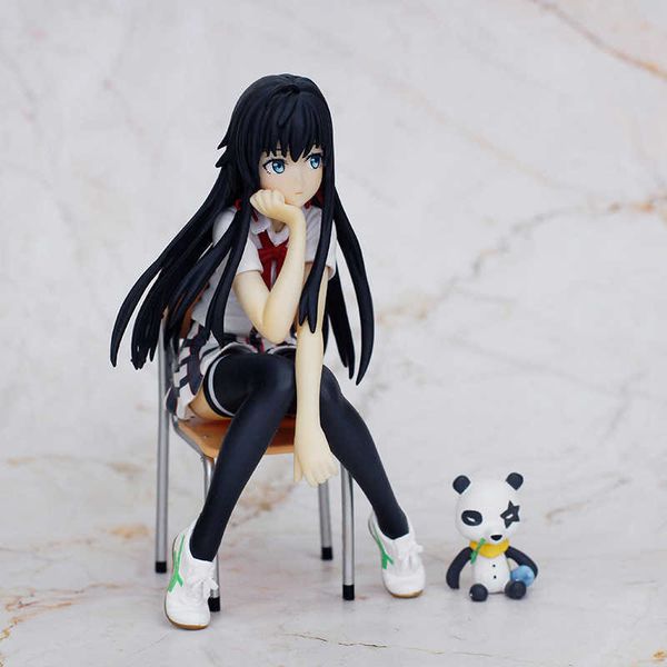 

huiya01 anime my teen romantic comedy snafu yukinoshita yukino pvc action figure cute girl collection model toys ornaments 14cm q0722