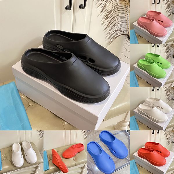 

foam rubber sandal luxury designer sandals platform sandals for women ladies summer slides sandale slide casual shoes beach slippers holes l, Black