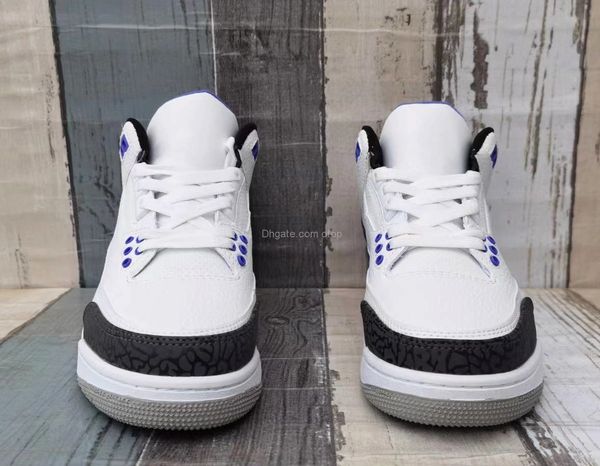 

3 retro dark iris ct8532-105 basketball shoes womens mens size us7 -13 40-47