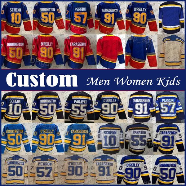 10 Brayden Schenn Justin Faulk Maglia da hockey personalizzata Uomo Donna Bambino Robert Thomas Kasperi Kapanen Jakub Vrana Torey Krug Colton Parayko 50 Binnington 25 Kyrou