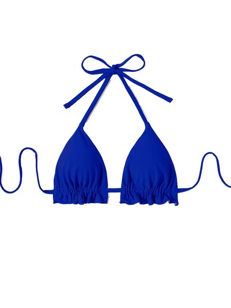 

halter micro triangle bikini 528i#, White;black