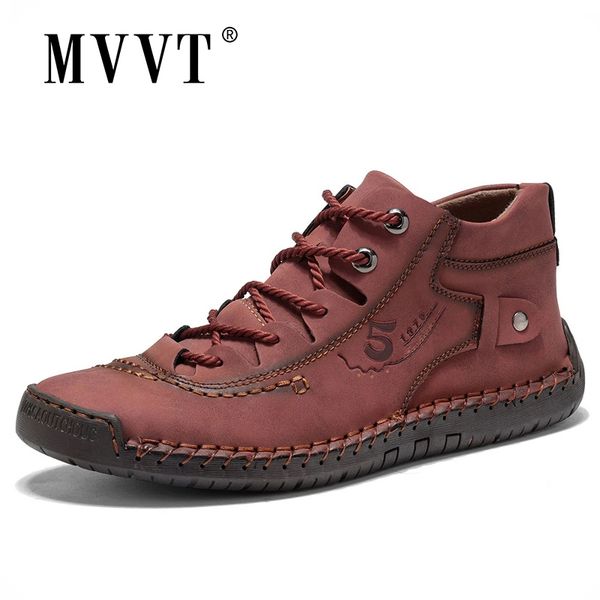 

large size fashion men boots winter with fur warm handmade ankle boots men work snow shoes men split leather boots man 220817, Black;brown