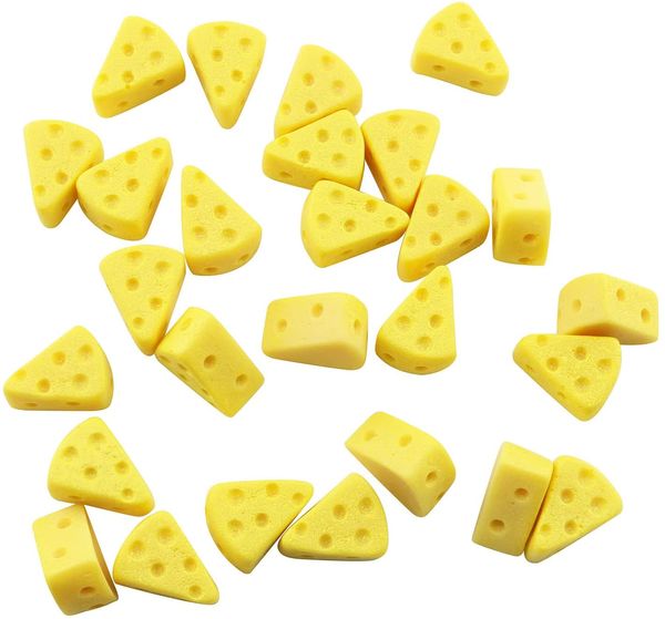 Käse-Miniaturformen, Figuren, Küche, Lebensmittel, Simulation, Dreieck, Käsekuchen, Mini-DIY-Dekoration, Ornament für Puppenhaus-Dekoration, 1222287