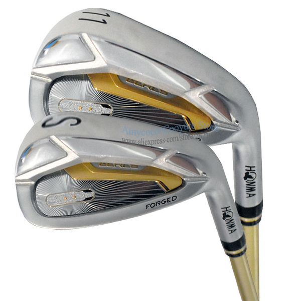 Гольф-клубы 2 звезды Honma S-07 Golf Irons 4-10 11 A S Iron Club Set R/S сталь или графитовый вал