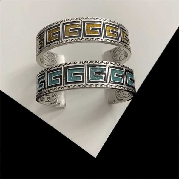 

designer jewelry online 2022 new enamel bracelet couple bracelet, Black