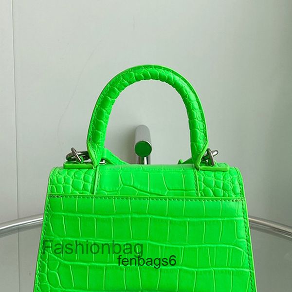 

bag women handbags 2022 designer balencaigass same first layer cowhide high version b home hourglass crocodile leather women's one shou