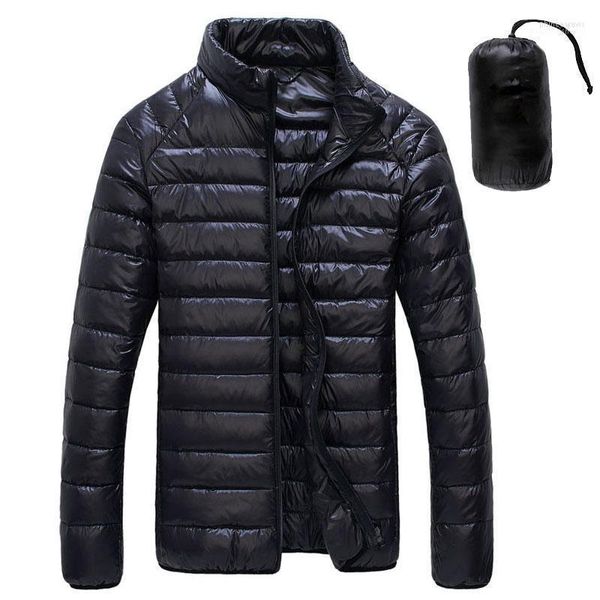 Down Down Parkas Autumn Winter Jacket Men Stand Casual Stand Collar Ultra Light Light Parka Coat portátil OUTATIVO PATO BRANCO PROVELANTE WHITE Phin22