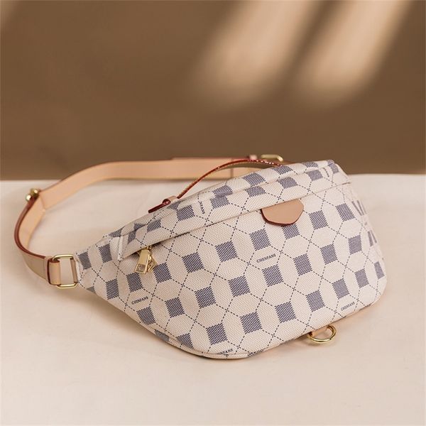 

bags bag women 2022 spring new plaid printed women's chest bag versatile messenger one shoulder waist purse