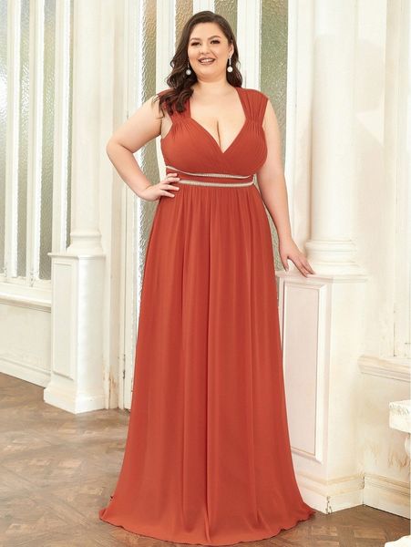 

ever-pretty plus cut out back pearl detail dress 43fb#, Black