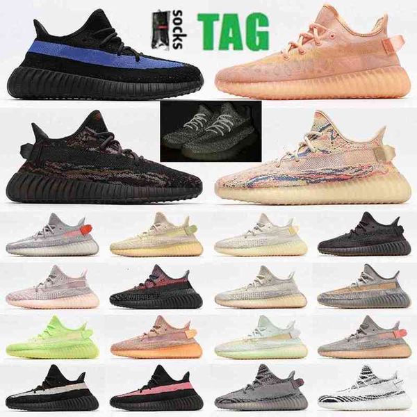 

2022 v2 mono static reflective running shoes 3m belgua 2.0 semi frozen butter yellow blue designer mx oat tailgate static men boost