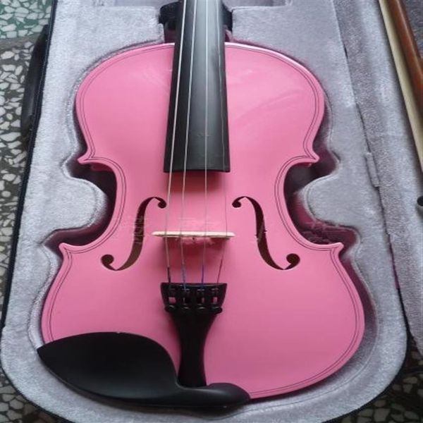 

pink violin 4/4 violin handcraft violino musical instruments accessories241s
