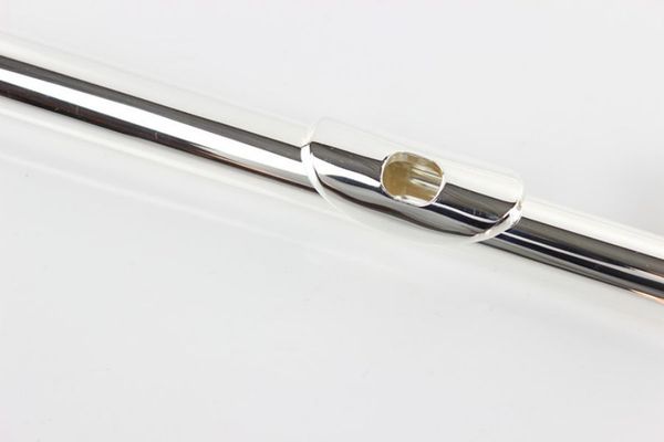 

plated flute 16 hole closed hole c-tone white copper b tail e key silver
