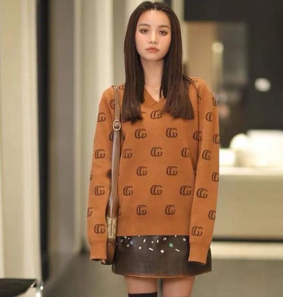 

women's sweaters fashion loose jumper long sleeve knitwear women designer sweaters, White;black