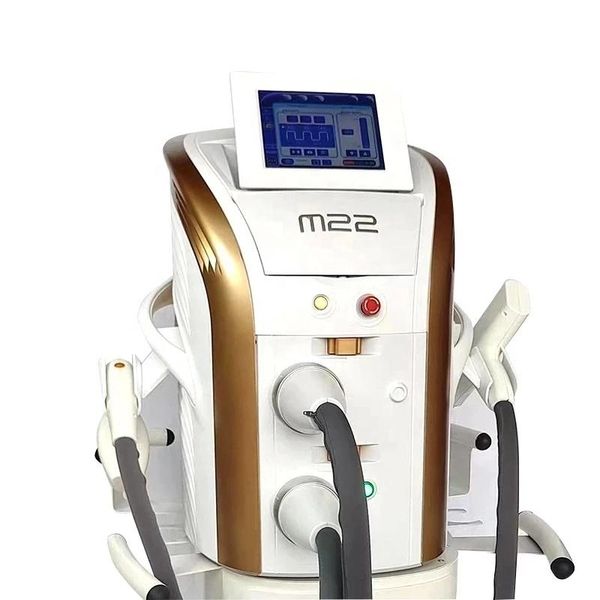 

2022 professional with 4 in 1 opt nd yag lumenis m22 beauty machine pn rejuvenation opt hair removal laser ipl equipment, Black
