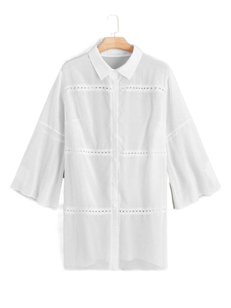 

plus guipure lace detail kimono z8qq#, Black;gray