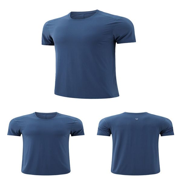 

men's lulu t shirts brand short sleeved summer tees cool ice slim fit sports t-shirt fitness training quick drying clothes lu-0356 tshi, White;black