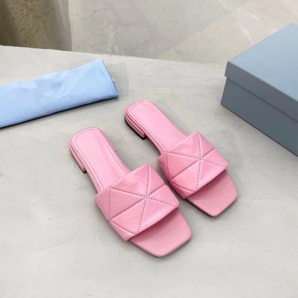 Дизайнерские новые женские тапочки квадратные сандалии летние кожаные квартиры комфортная обувь для обуви