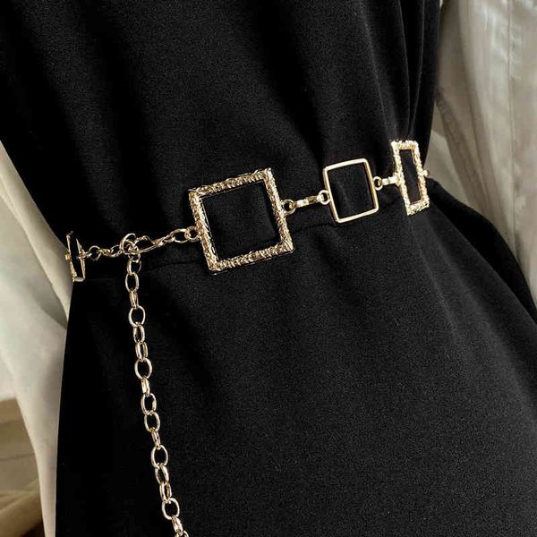 

belts gold hexagon belt fashion accessories shirt suit waist closure decoration zsr1, Black;brown